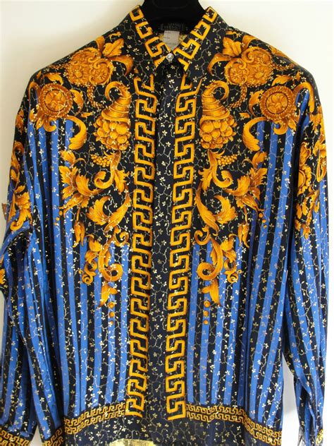 mens versace versus shirt|vintage Versace men's shirts.